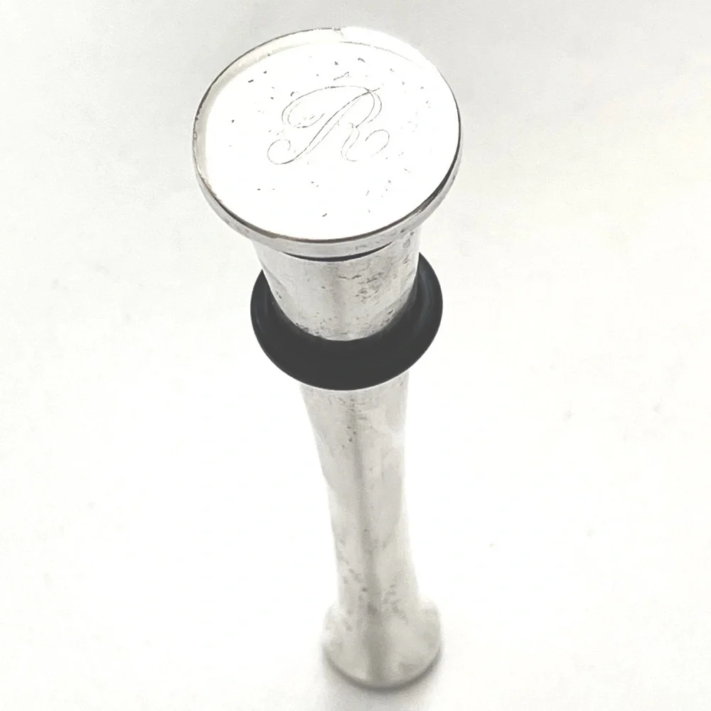 5 for $25! “R” Engraved Stainless Steel Wine Stopper!